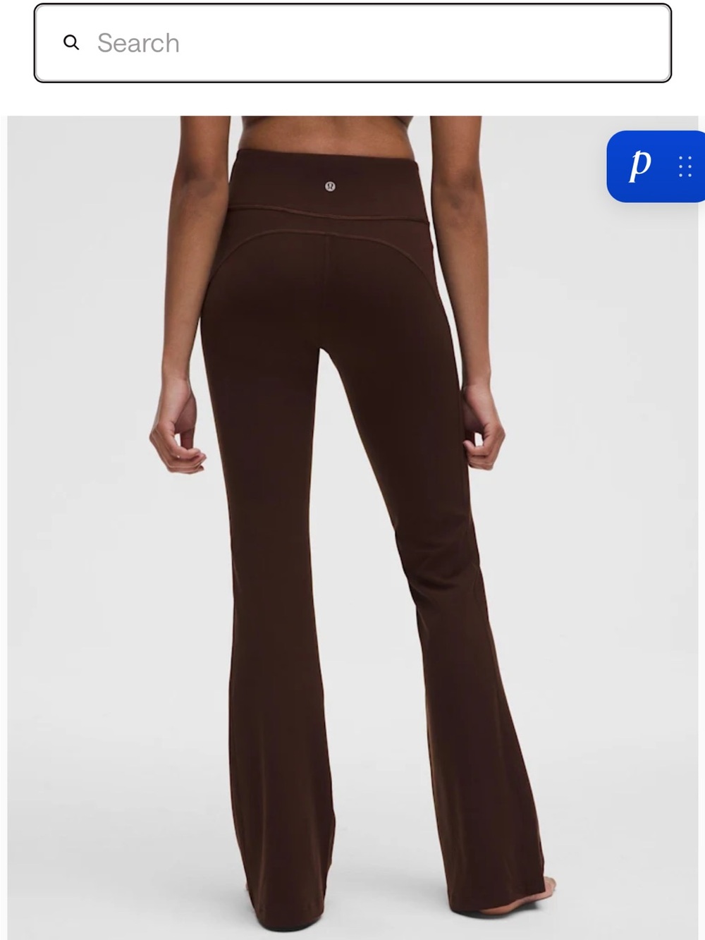 lululemon Brown High-Rise Flare Leggings